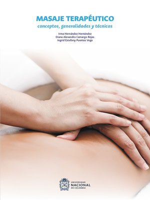 cover image of Masaje terapéutico. Conceptos, generalidades y técnicas